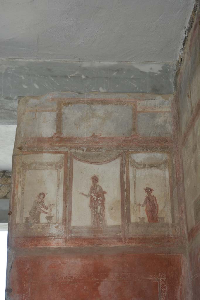 IX.5.6 Pompeii. May 2017. Room i, upper south wall at west end.
Foto Christian Beck, ERC Grant 681269 DCOR.

