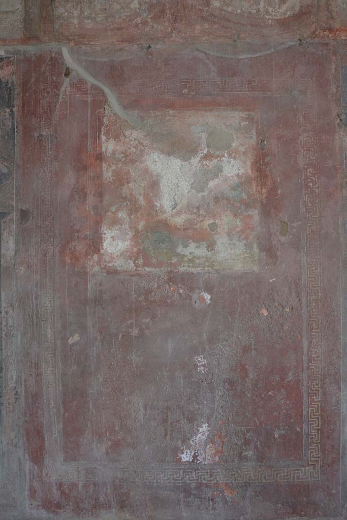 IX.5.6 Pompeii. May 2017. Room i, detail of central panel on west wall. 
Foto Christian Beck, ERC Grant 681269 DCOR.

