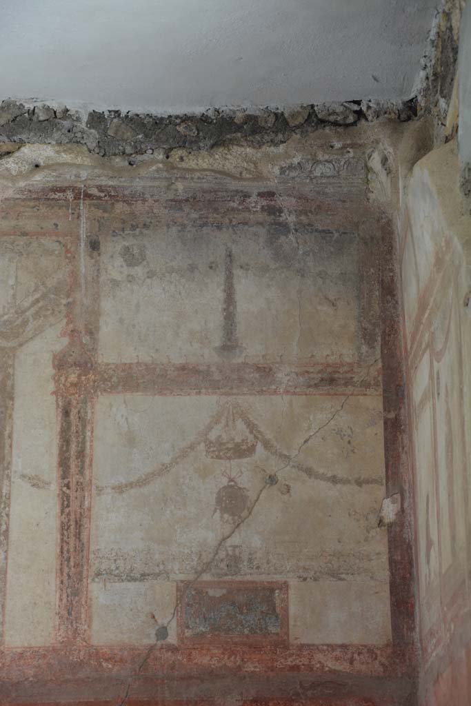 IX.5.6 Pompeii. May 2017. Room i, upper west wall at north end.
Foto Christian Beck, ERC Grant 681269 DCOR.
