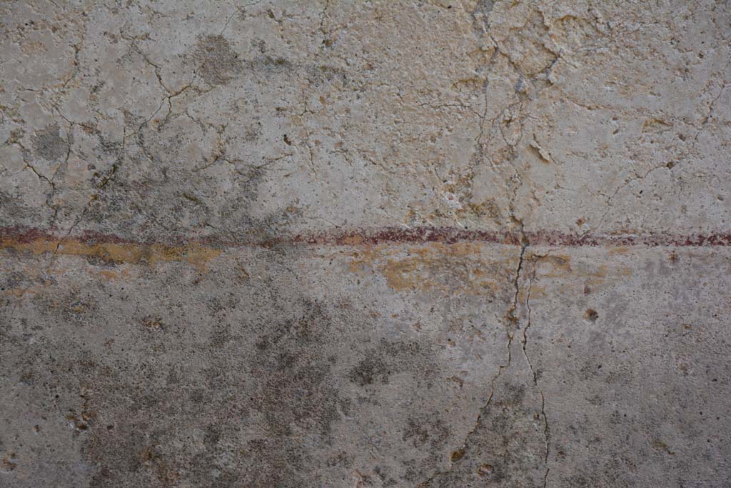 IX.5.6 Pompeii. May 2017. Room r, detail of remaining painted decoration from lower west wall. 
Foto Christian Beck, ERC Grant 681269 DCOR.
