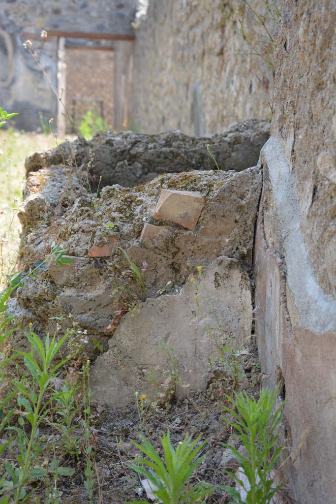 IX.5.6 Pompeii. May 2017. 
Room u, looking south from north side of masonry basin along west wall towards doorway into IX.5.17.
Foto Christian Beck, ERC Grant 681269 DÉCOR.
