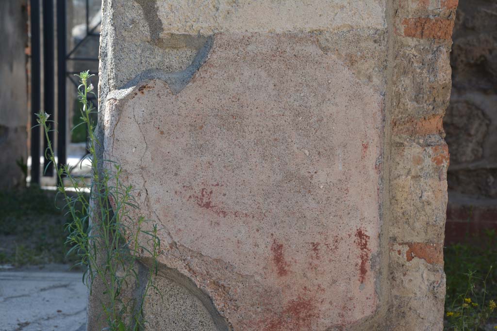 IX.5.6 Pompeii. May 2017. East ala e, detail from north wall at west end.
Foto Christian Beck, ERC Grant 681269 DCOR.

