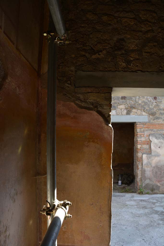IX.5.6 Pompeii. May 2017. Room g, west wall in south-west corner. 
Foto Christian Beck, ERC Grant 681269 DCOR.
