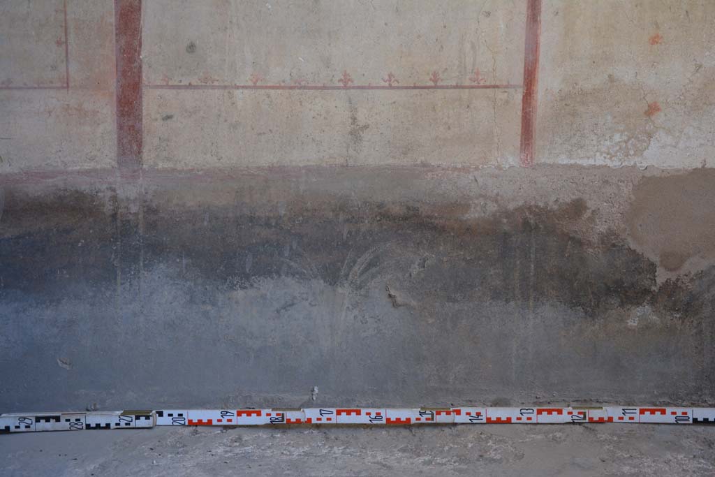 IX.5.6 Pompeii. May 2017. Room k, detail of zoccolo, with painted plant, or room l (L). 
Foto Christian Beck, ERC Grant 681269 DCOR.

