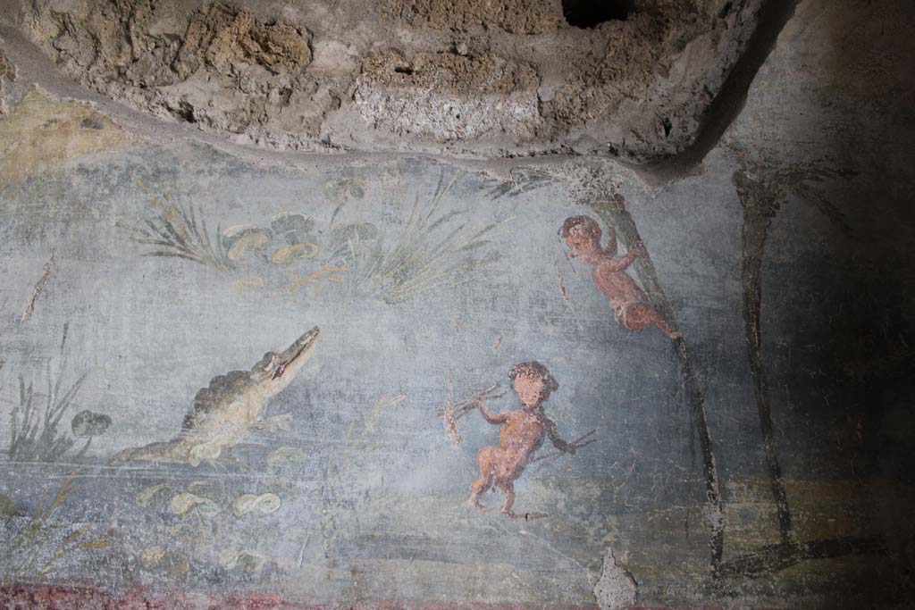 IX.5.9 Pompeii. May 2019. Room l (L), north wall at west end.  
Foto Christian Beck, ERC Grant 681269 DCOR.
