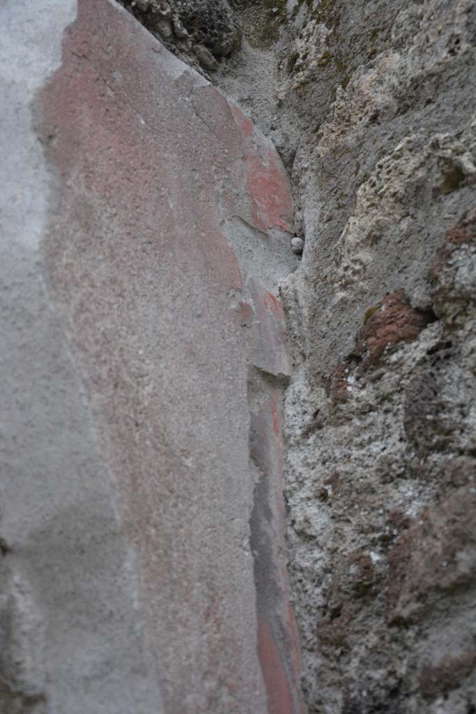 IX.5.9 Pompeii. March 2017. Room n/q, detail from upper south wall at west end. 
Foto Christian Beck, ERC Grant 681269 DCOR.

