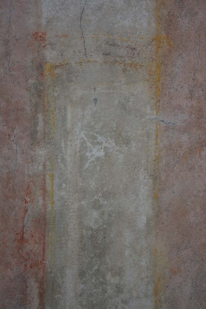 IX.5.9 Pompeii. March 2017. 
Room “p”, detail from white dividing panel on south wall at east end.
Foto Christian Beck, ERC Grant 681269 DÉCOR.
