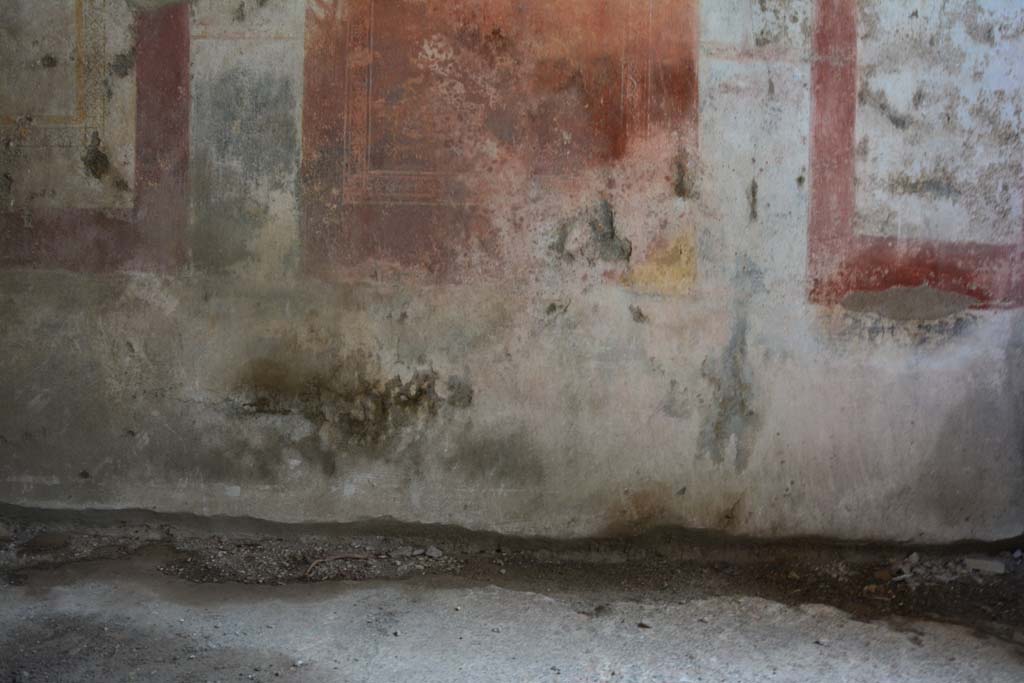 IX.5.11 Pompeii. March 2017. Room f, detail of zoccolo below central panel on north wall.
Foto Christian Beck, ERC Grant 681269 DÉCOR.
