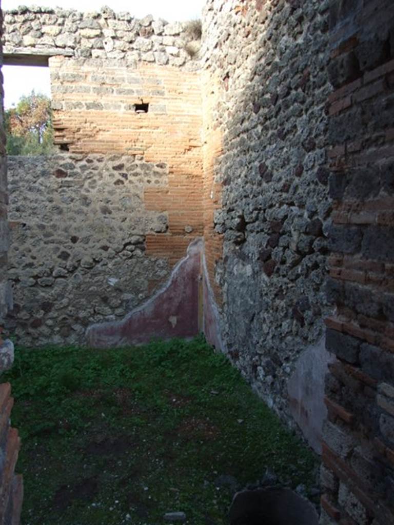 IX.5.11 Pompeii. December 2007. Room 10, looking north through doorway, towards east and north wall.