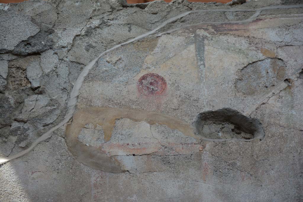 IX.5.11 Pompeii. May 2017. Room i, detail from upper south end of west wall.
Foto Christian Beck, ERC Grant 681269 DÉCOR.
