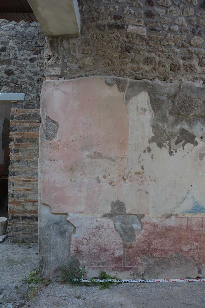IX.5.11 Pompeii. May 2017. Room l (L), north end of east wall of tablinum.
Foto Christian Beck, ERC Grant 681269 DÉCOR.
