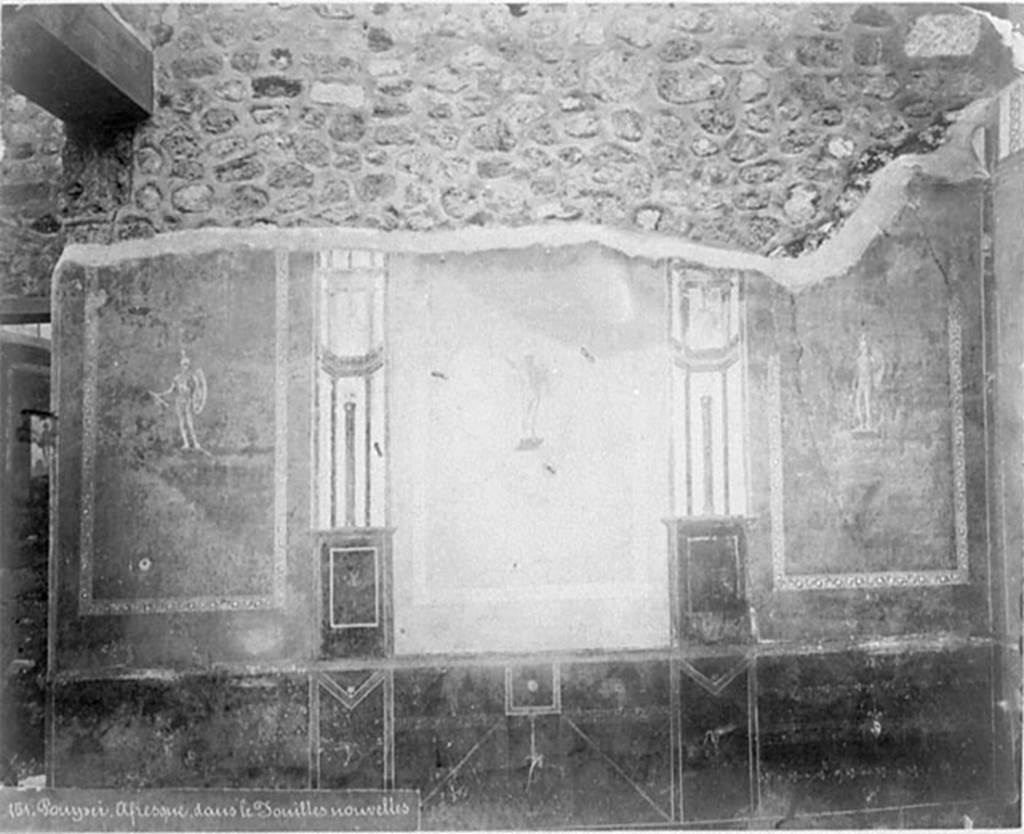 IX.5.11 Pompeii. 1880. Room 5, east wall of tablinum.
