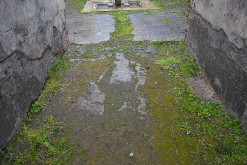 IX.5.11 Pompeii. March 2017. Entrance corridor/fauces, detail from flooring.  
Foto Christian Beck, ERC Grant 681269 DÉCOR.
