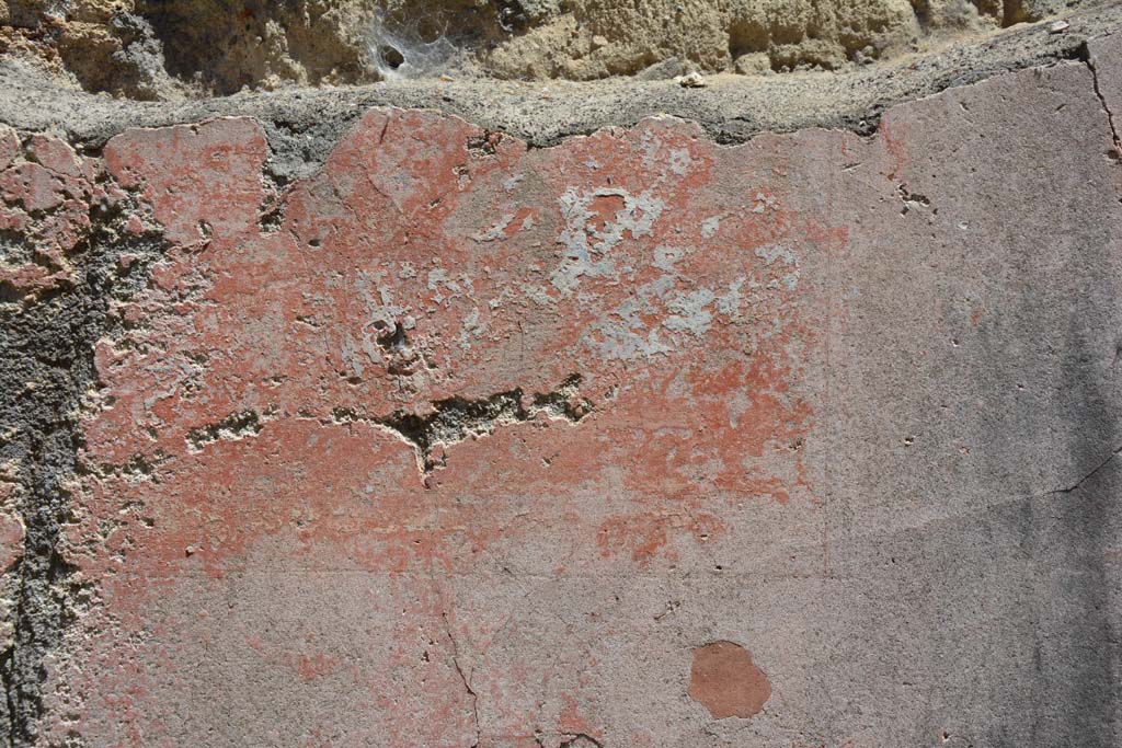 IX.5.14 Pompeii. May 2017. 
Room “L”, part of central painting on east wall, almost completely lost when found, showing a sleeping Maenad surprised by a Satyr.
Foto Christian Beck, ERC Grant 681269 DÉCOR.
