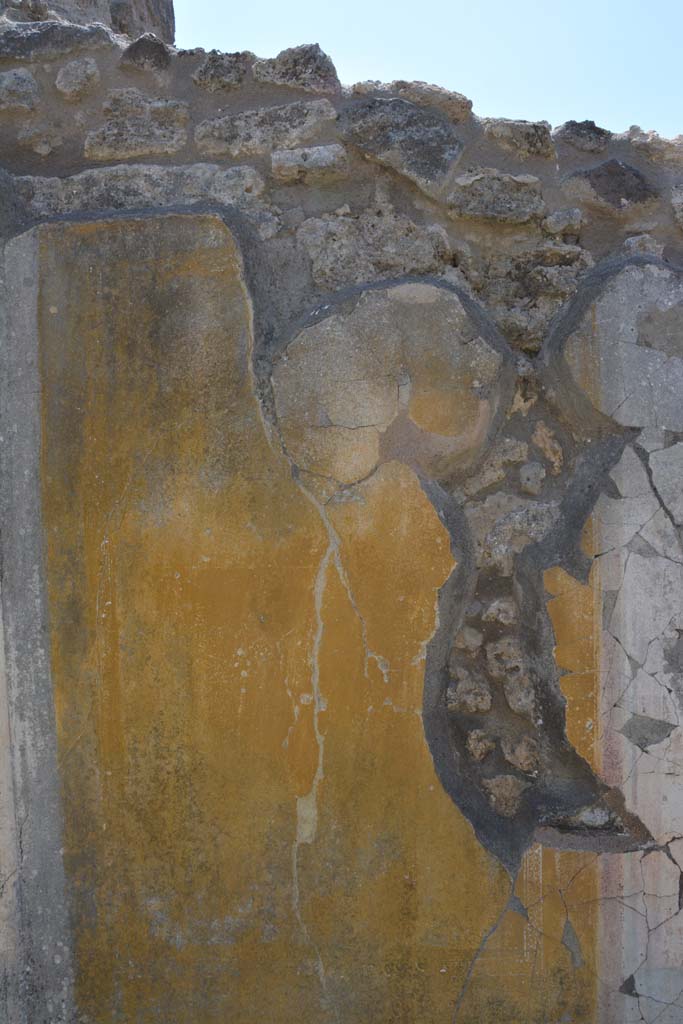 IX.5.14 Pompeii. May 2017. Peristyle “k”, detail from panel at east end of south wall.
Foto Christian Beck, ERC Grant 681269 DÉCOR.

