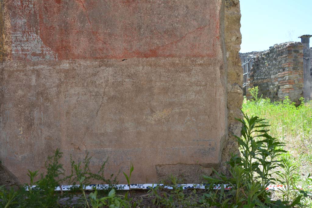 IX.5.14 Pompeii. May 2017. Room “f”, zoccolo on south wall on east side of doorway to atrium “b”.
Foto Christian Beck, ERC Grant 681269 DÉCOR.
