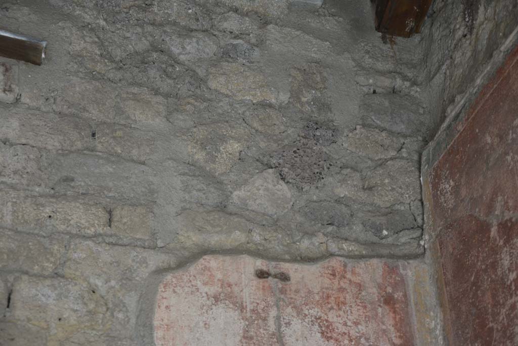 IX.5.14 Pompeii. May 2017. Room “c”, detail of upper east wall in south-east corner. 
Foto Christian Beck, ERC Grant 681269 DÉCOR.


