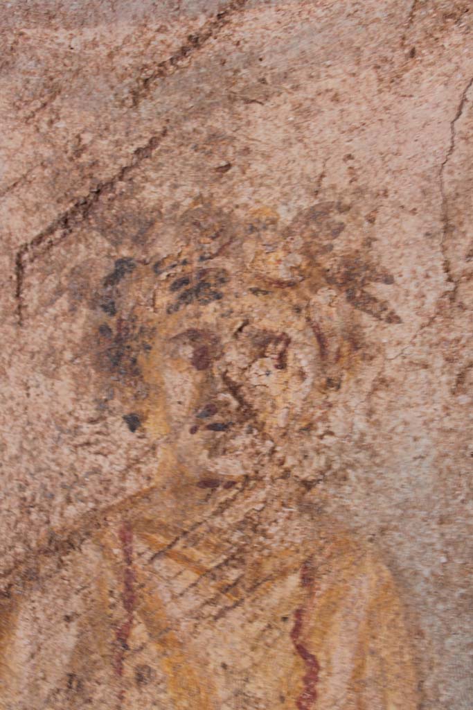 IX.5.14 Pompeii. May 2019. Room “g”, detail of Omphale.  
Foto Christian Beck, ERC Grant 681269 DÉCOR.

