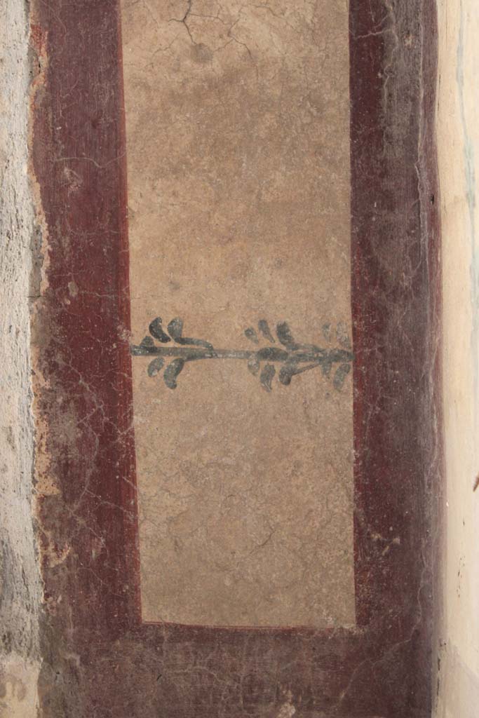 IX.5.16 Pompeii. May 2019. Room f’, detail from east wall in south-east corner.
Foto Christian Beck, ERC Grant 681269 DÉCOR.

