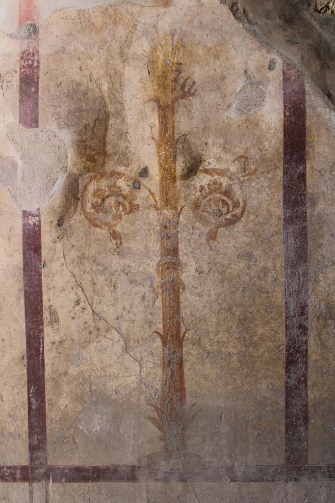 IX.5.16 Pompeii. May 2019. Room f’, painted candelabra on south wall.
Foto Christian Beck, ERC Grant 681269 DÉCOR.
