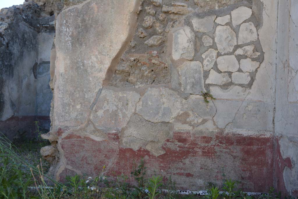 IX.5.18 Pompeii. May 2017. Room l (L), detail from west wall at north end.
Foto Christian Beck, ERC Grant 681269 DÉCOR.
