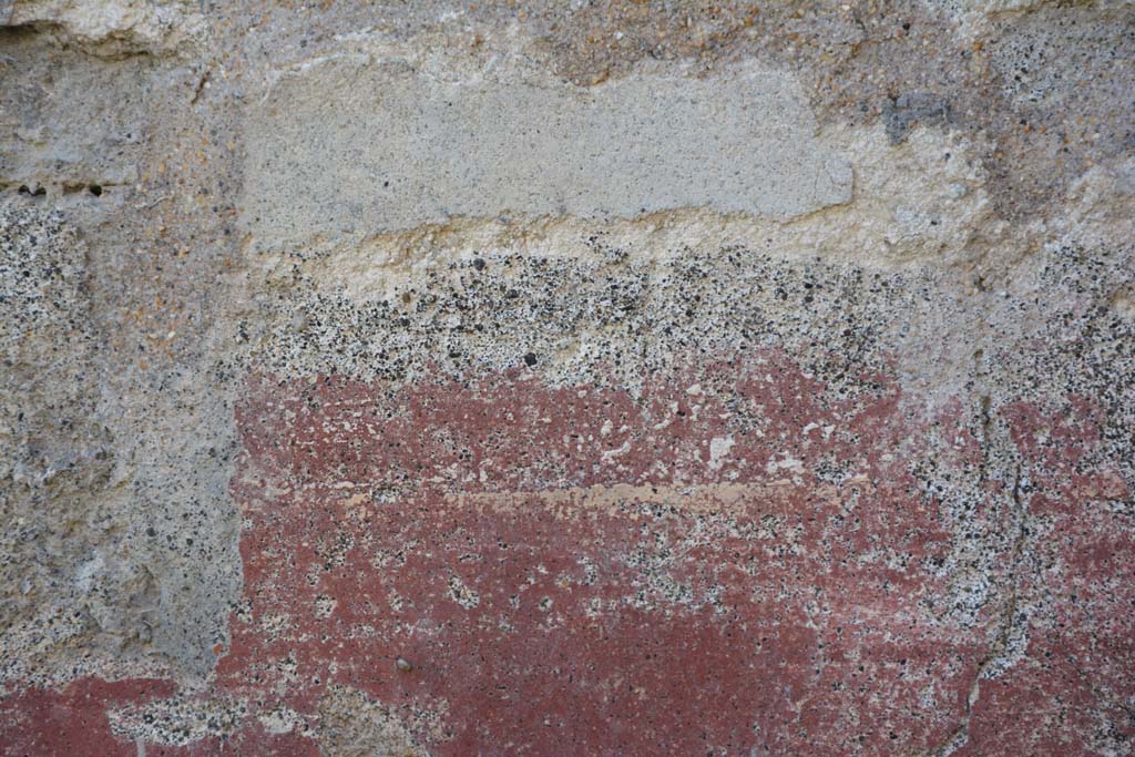 IX.5.18 Pompeii. May 2017. Room l (L), detail of painted decoration on west wall. 
Foto Christian Beck, ERC Grant 681269 DÉCOR.
