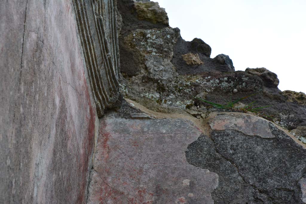 IX.5.18 Pompeii. March 2017. Room o, detail of stucco from upper south-east corner.
Foto Christian Beck, ERC Grant 681269 DÉCOR.

