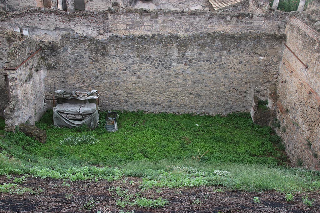 Looking west from Casina dell’Aquila to garden area “e”.  October 2024. Photo courtesy of Klaus Heese.