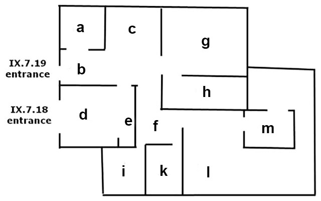 IX.7.19 Pompeii. Casa dello Specchio
Room plan