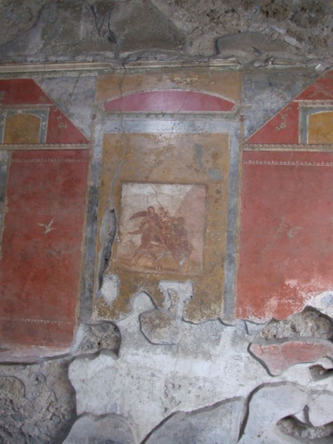 IX.7.20 Pompeii. December 2007. Room (i), centre painting on west wall.