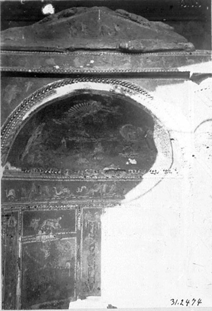 IX.7.20 Pompeii. 1931. Mosaic fountain.
DAIR 31.2474. Photo © Deutsches Archäologisches Institut, Abteilung Rom, Arkiv. 
See http://arachne.uni-koeln.de/item/marbilderbestand/936497
