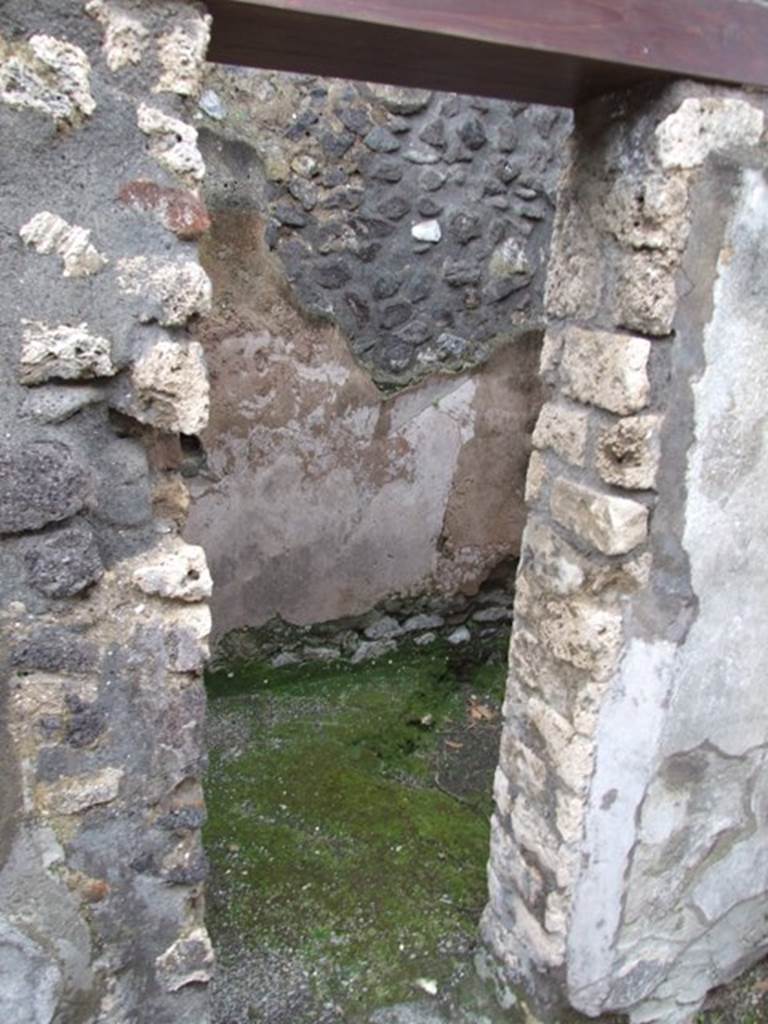 IX.8.6 Pompeii. March 2009.   Doorway to Room 49, of IX.8.3.  Cella ostiaria or Porter’s room. 
