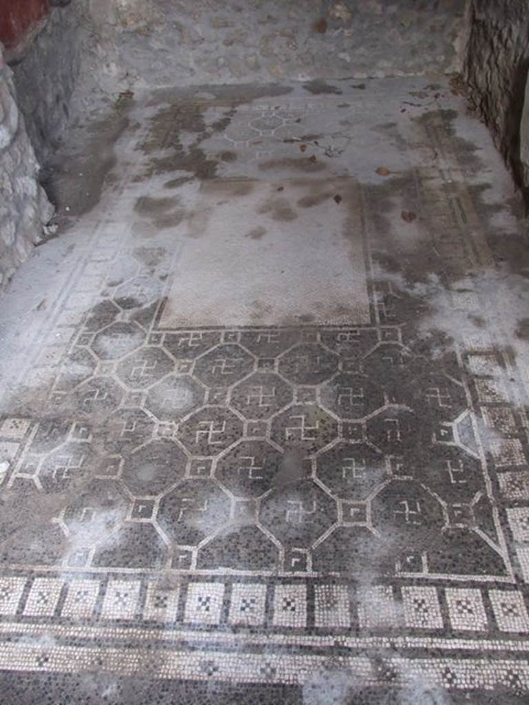IX.8.6 Pompeii.  December 2007.  Room 55, Cubiculum.  Mosaic floor.


