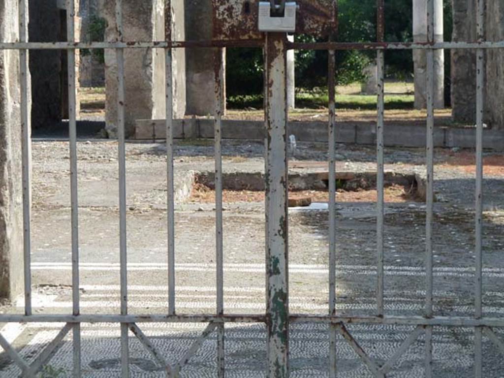 IX.8.6 Pompeii. September 2015. Looking south across mosaic floor towards impluvium.