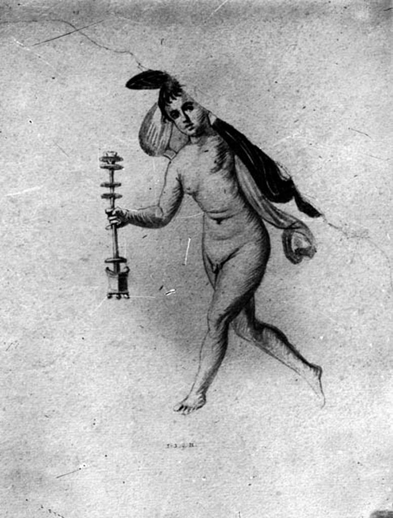 230474 Bestand-D-DAI-ROM-W.1472.jpg
IX.8.6 Pompeii. W.1472. Drawing of a flying cupid with incense burner.
Photo by Tatiana Warscher. Photo © Deutsches Archäologisches Institut, Abteilung Rom, Arkiv. 
