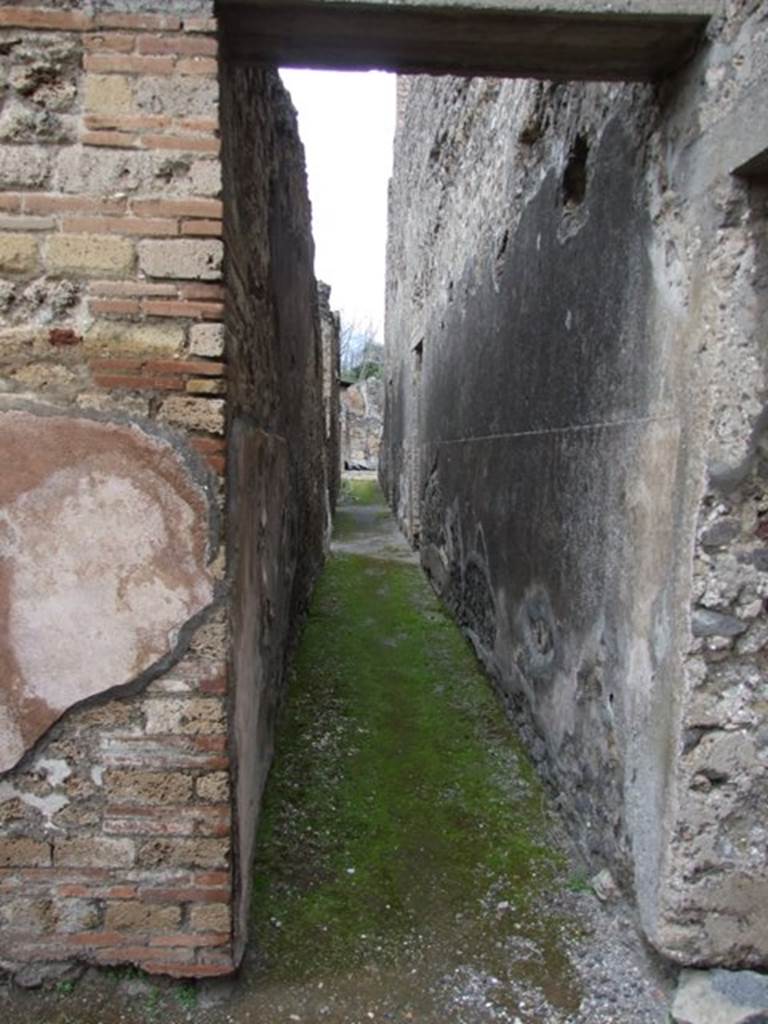 IX.8.6 Pompeii. March 2009.   Room 30, Corridor leading north.  