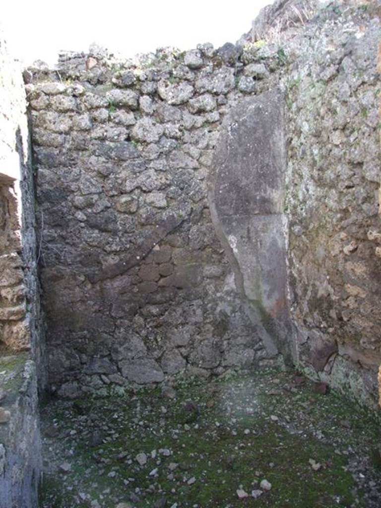 IX.9.e Pompeii.  March 2009. Room 18, Cubiculum.  South wall.