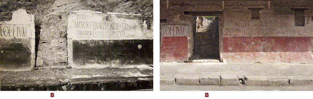 IX.11.3 Pompeii. Comparison views of entrance doorway.
Foto Taylor Lauritsen, ERC Grant 681269 DÉCOR.

