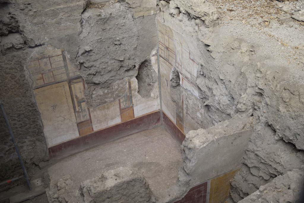 IX.12.B Pompeii. February 2017. 
Room 10, looking towards north wall, on left, and east wall, from above room 9. Photo courtesy of Johannes Eber.

