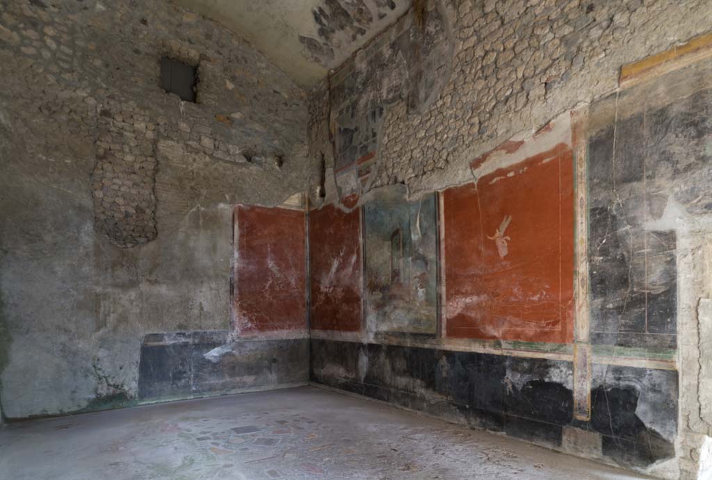 IX.13.1-3 Pompeii. Mary 2012. Room 13, plaster cast of door in east wall.
Photo courtesy of Buzz Ferebee.
