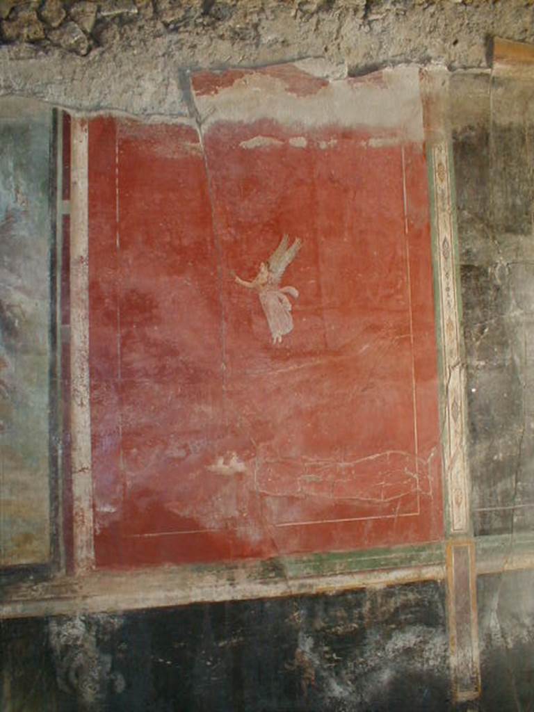 IX.13.1-3 Pompeii. September 2004. Room 13, east wall.