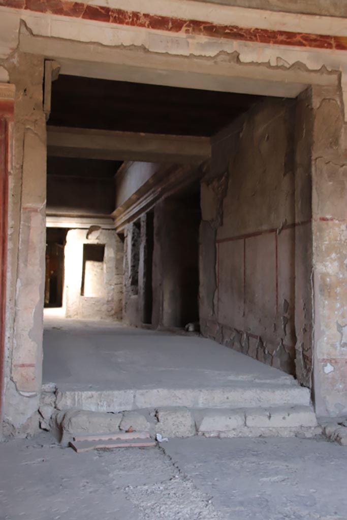 IX.13.3 Pompeii. October 2021. 
Room 28, looking north to room 2, atrium. Photo courtesy of Johannes Eber.
