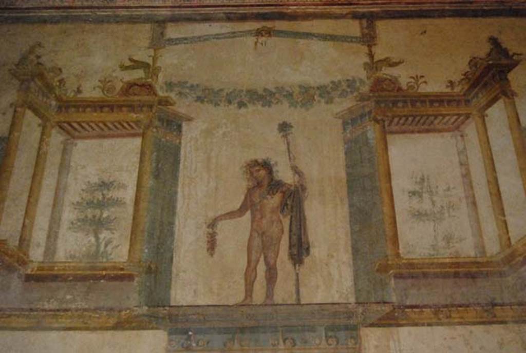 IX.13.1-3 Pompeii. October 2007. Room 11, painted figure from west wall. Photo courtesy of Nicolas Monteix.
