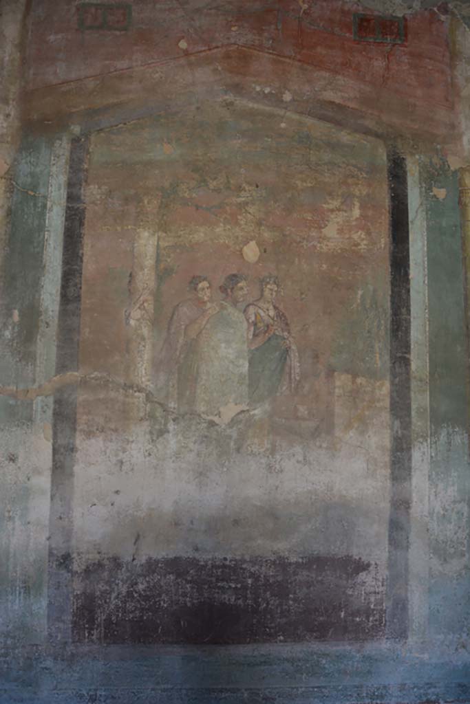 IX.14.4 Pompeii. September 2019. Room 3, central painting on south wall.
Foto Annette Haug, ERC Grant 681269 DÉCOR.
