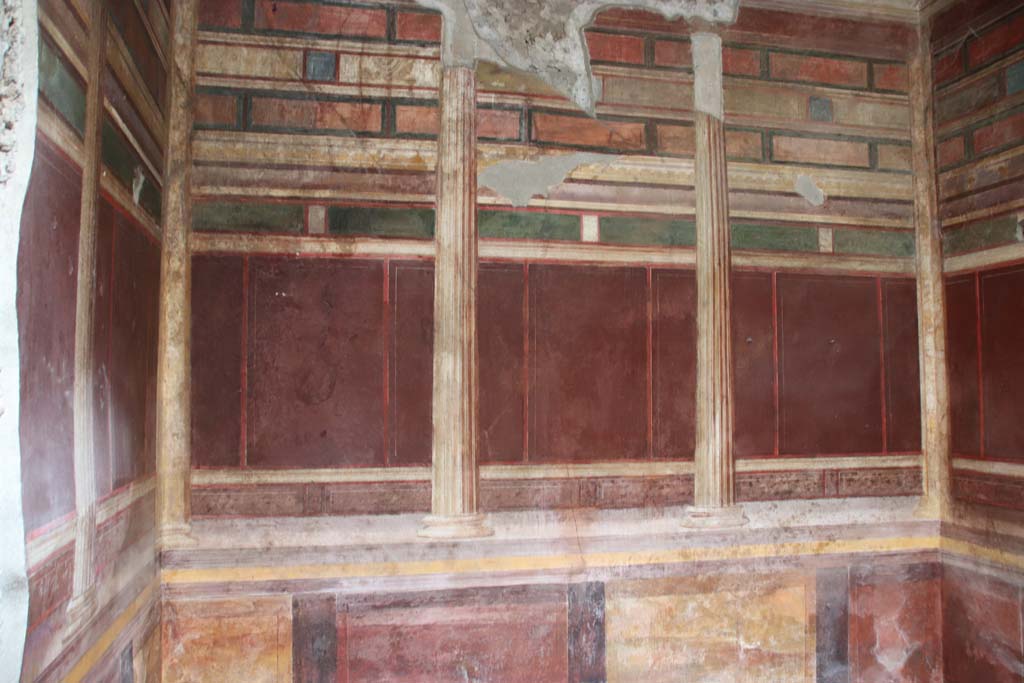 Villa of Mysteries, Pompeii. September 2021. Room 15, looking towards west wall of room. Photo courtesy of Klaus Heese.