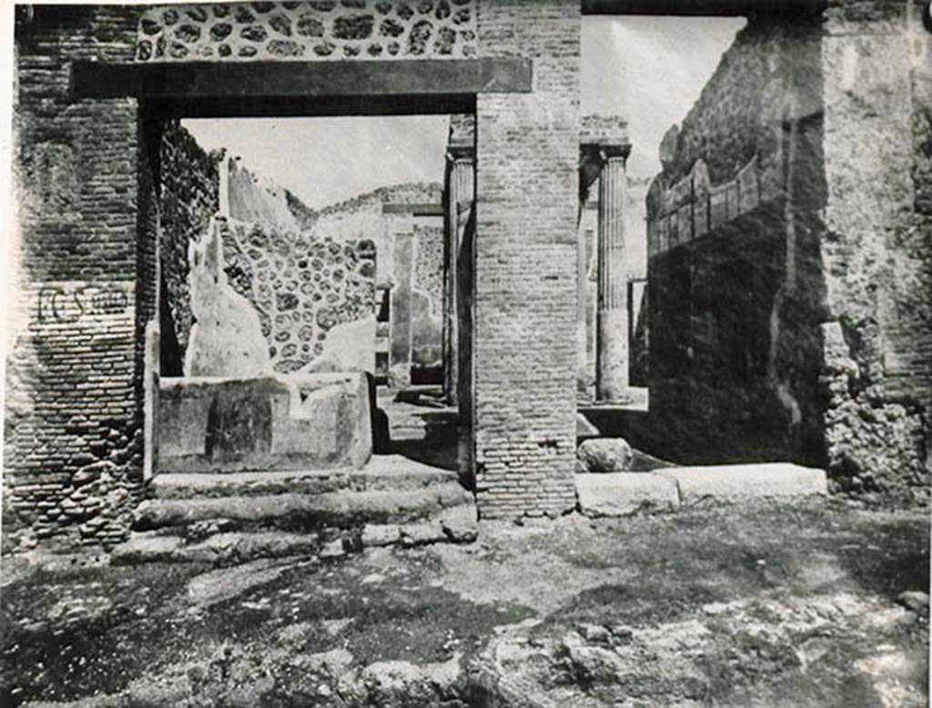 Vicolo del Conciapelle. Old undated photograph. Looking towards doorways at 1.2.29 and 1.2.28.  
See Warscher T., 1936. Codex Topographicus Pompeianus: Regio I.2. (no. 48), Rome: DAIR, whose copyright it remains. 
