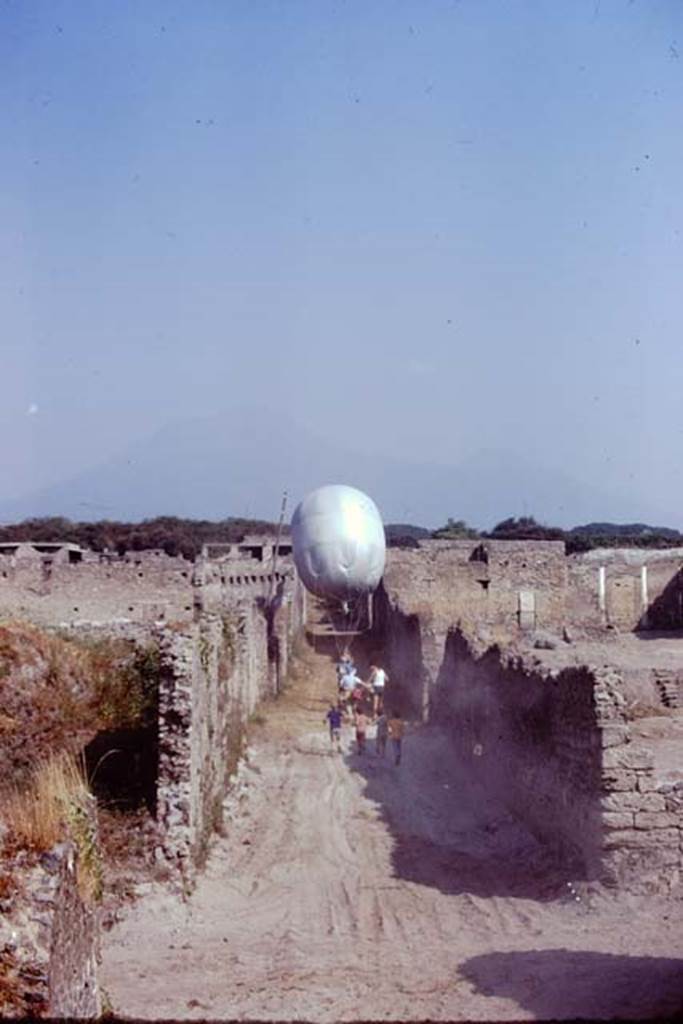 Vicolo della Nave Europa, on left, Pompeii. 1972. Looking north from south side of 1.1.53. Photo by Stanley A. Jashemski. 
Source: The Wilhelmina and Stanley A. Jashemski archive in the University of Maryland Library, Special Collections (See collection page) and made available under the Creative Commons Attribution-Non Commercial License v.4. See Licence and use details. J72f0573
