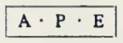 Pompeii. Villa rustica in proprietà Agnello Marchetti. 1923. Stamp A P E. Aulus Plautius Eutactus.
See Notizie degli Scavi di Antichità, 1923: p. 278. 

