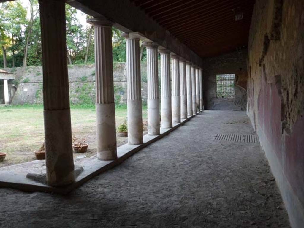Oplontis, September 2011. Area 59/portico 40, looking south along west portico. Photo courtesy of Michael Binns