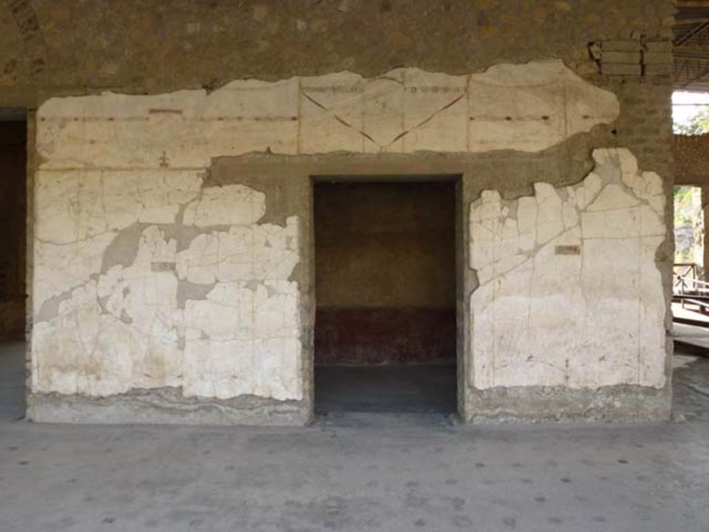 Oplontis, September 2011. Area 60, the west portico with doorway to room 75. On the right is the doorway to room 69.  Photo courtesy of Michael Binns.
